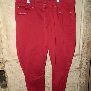Levi's Denizen High Rise Ankle Skinny Pants Size 18 -W34 (READ) (W-12)